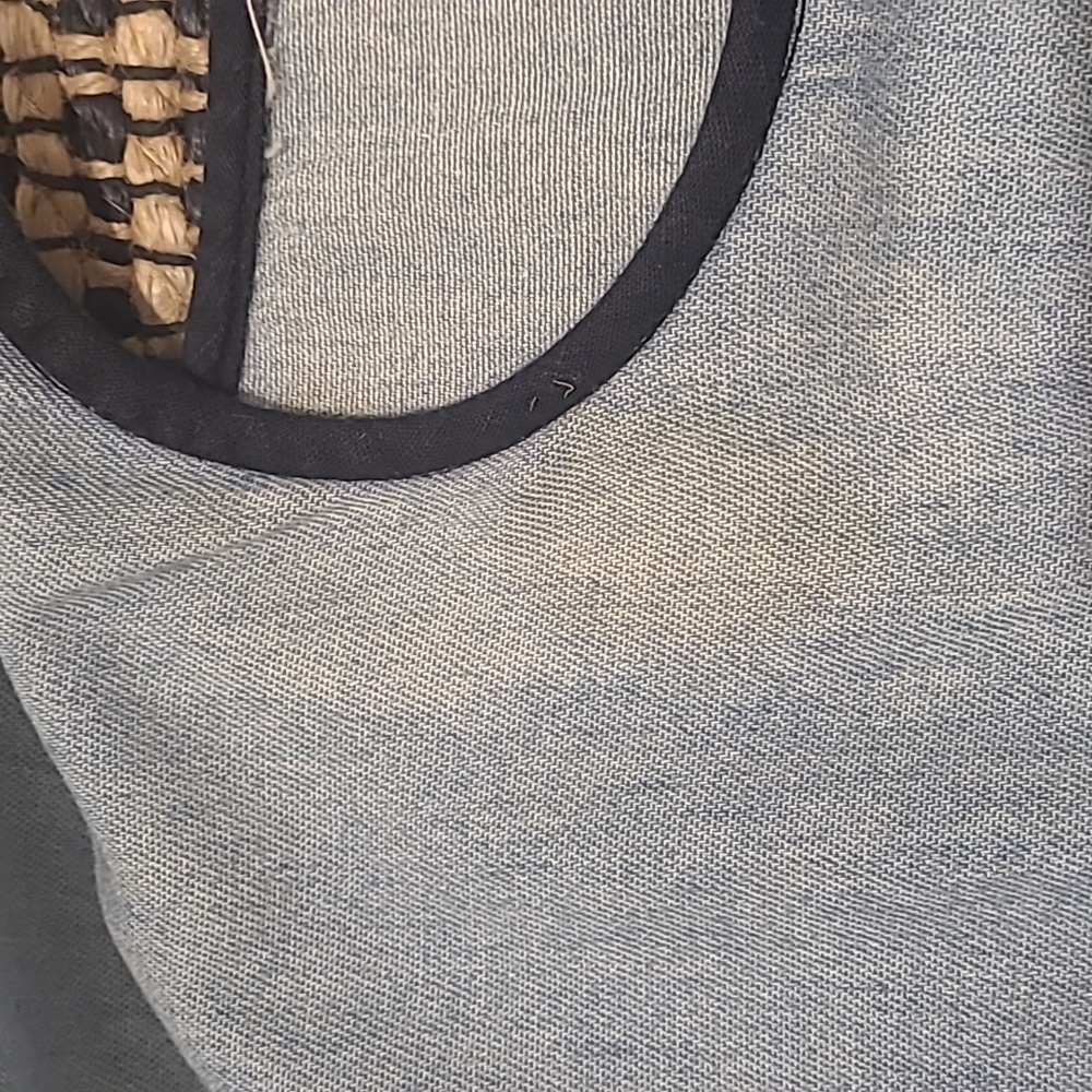 RARE VINTAGE EGYPTIAN PRINT DENIM DRESS - Picture 11 of 15
